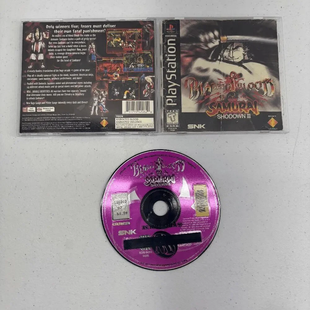 Samurai Showdown III 3 Blades of Blood (PlayStation PS1) Complete w/ Manual‎ CIB